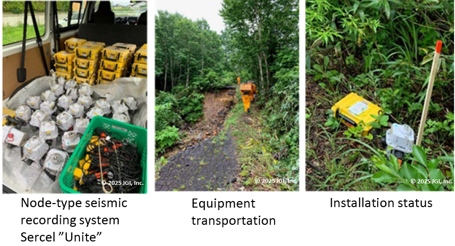 JGI technical documents: Node-type exploration equipment, equipment handling equipment, and photos of their installation