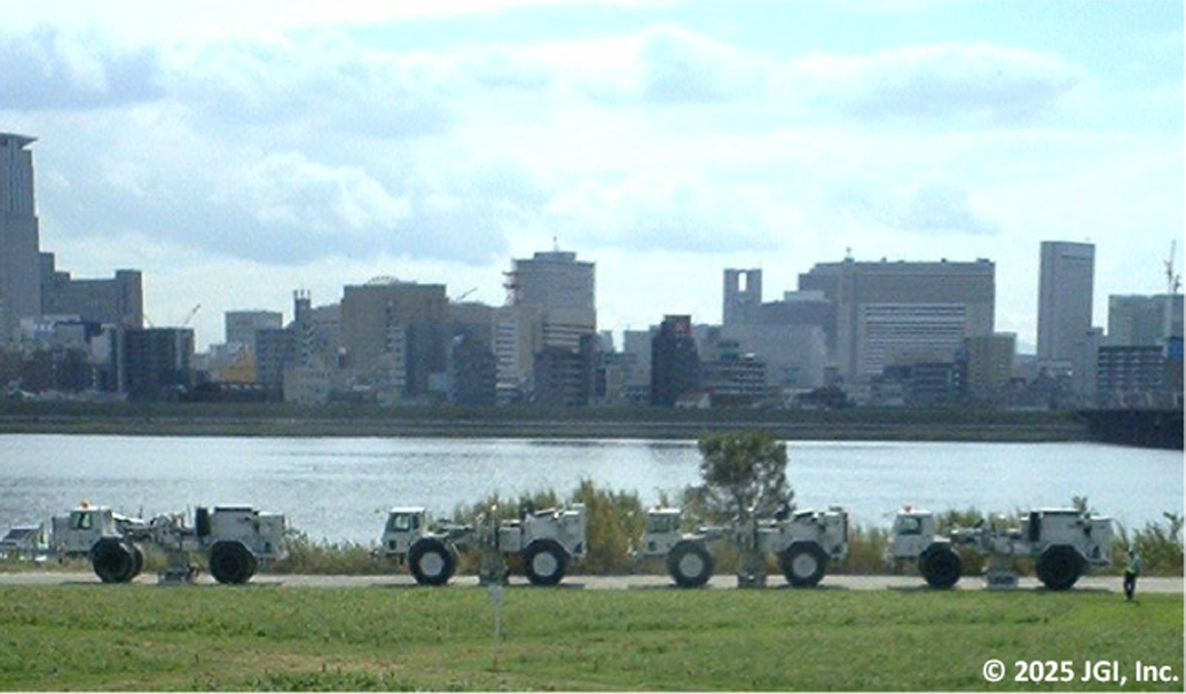 JGI technical data　Vibrator seismic source work scene