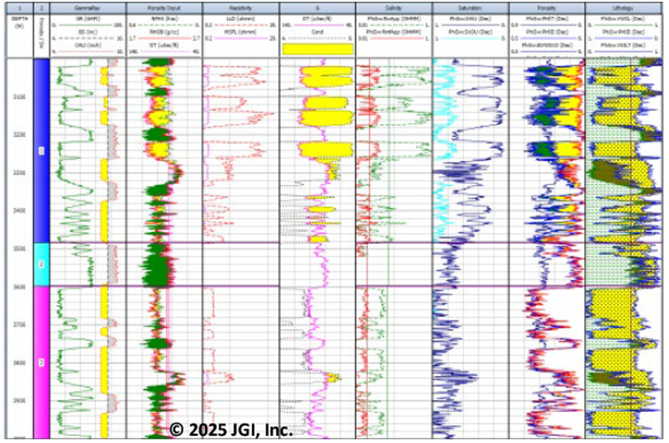 JGI technical data Well Log Data Analysis