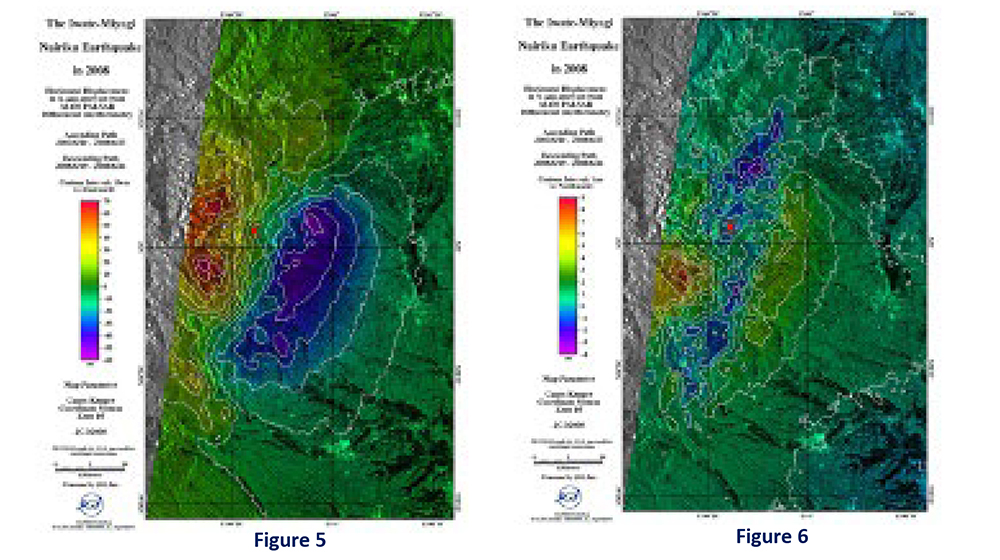 Surface displacement analysis data image of the Iwate-Miyagi inland earthquake 03