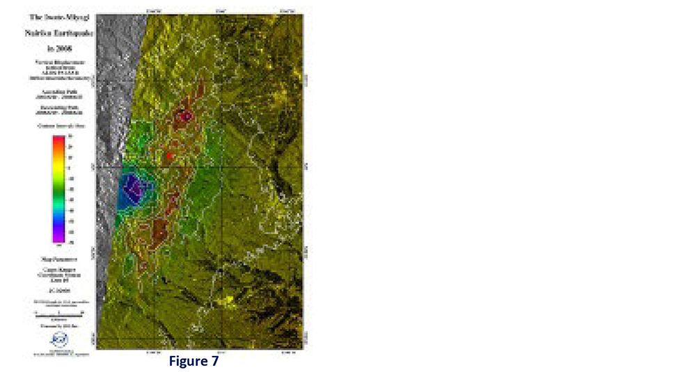 Surface displacement analysis data image of the Iwate-Miyagi inland earthquake 04