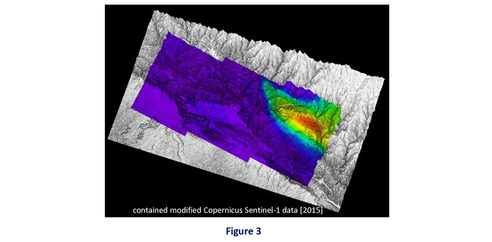 Surface displacement analysis data image of the large M7.8 earthquake northwest of Kathmandu, Nepal 03