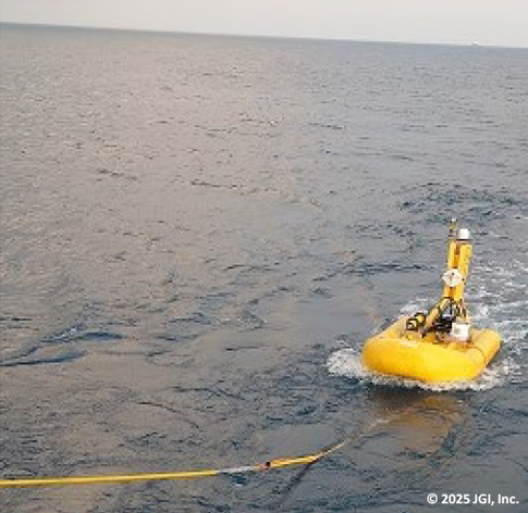 Tail Buoy equipped with the GNSS system