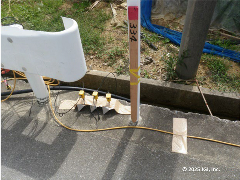 Geophone (Mounted on Stand over Asphalt)

