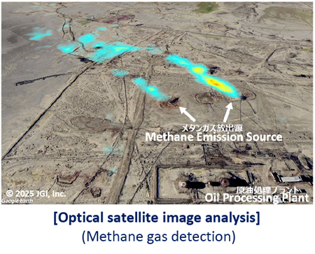 Remote Sensing Development and Production Explanation Image 01 Satellite Analysis Methane Gas Detection Image